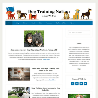 A complete backup of https://dogtrainingnation.com