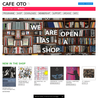 A complete backup of https://cafeoto.co.uk