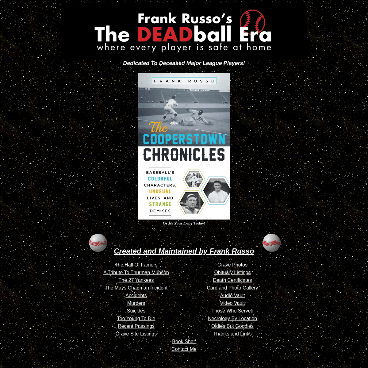A complete backup of https://thedeadballera.com