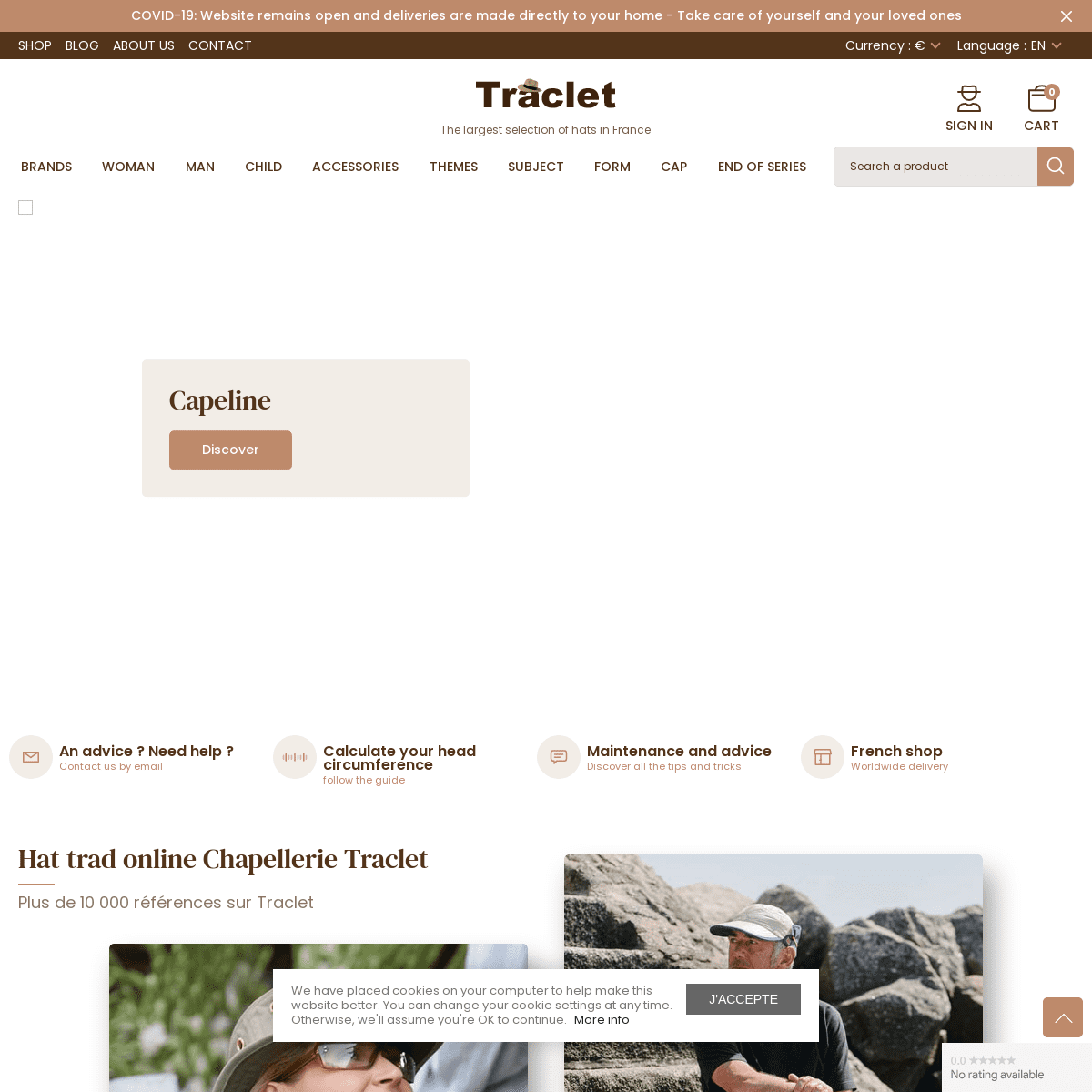 A complete backup of https://chapellerie-traclet.com