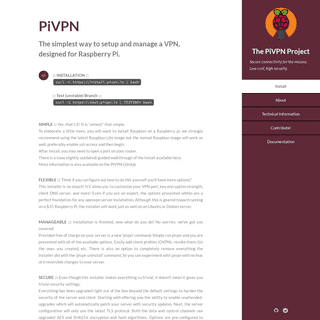 A complete backup of https://pivpn.io