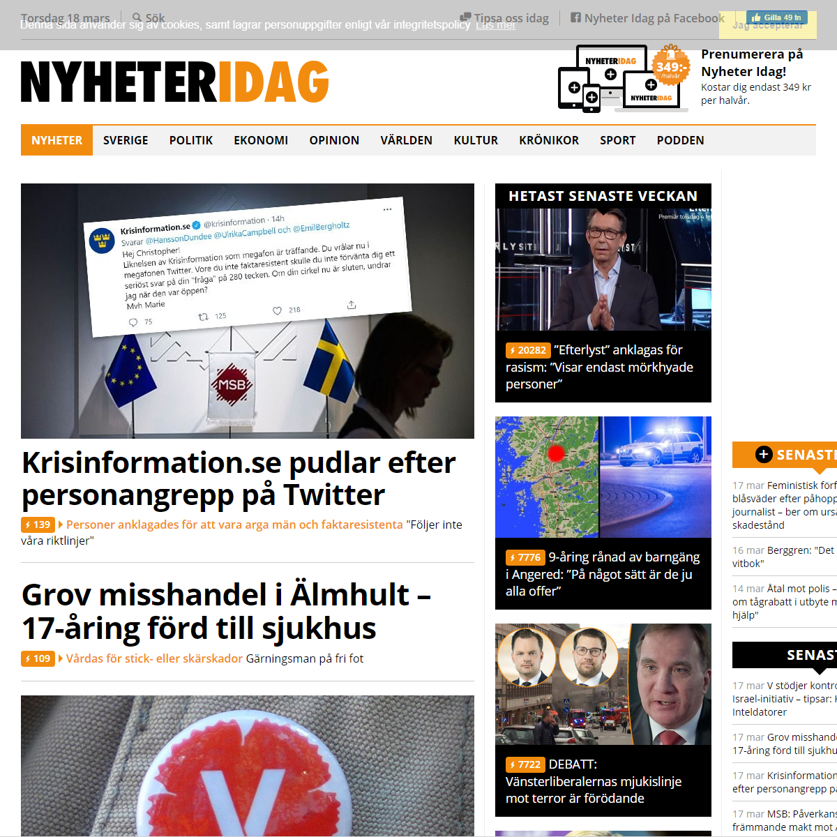 A complete backup of https://nyheteridag.se/