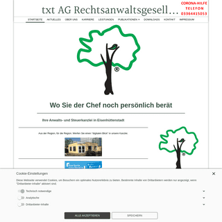 txt AG RechtsanwÃ¤lte & Steuerberater - Startseite