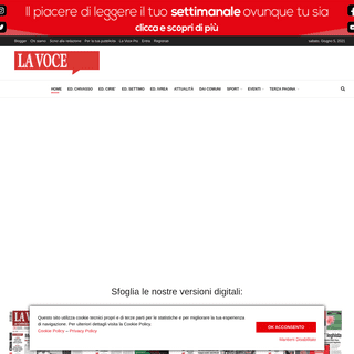 A complete backup of https://giornalelavoce.it