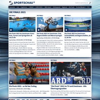 Aktuelle Sportnachrichten, Berichte, Liveticker, Videos, Ergebnisse, Tabellen, SPORTSCHAU - - sportschau.de