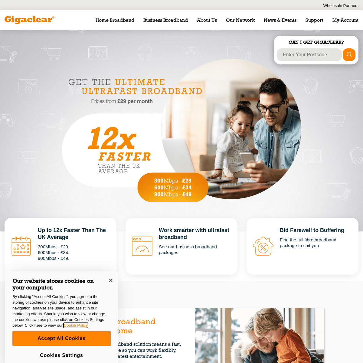 A complete backup of https://gigaclear.com