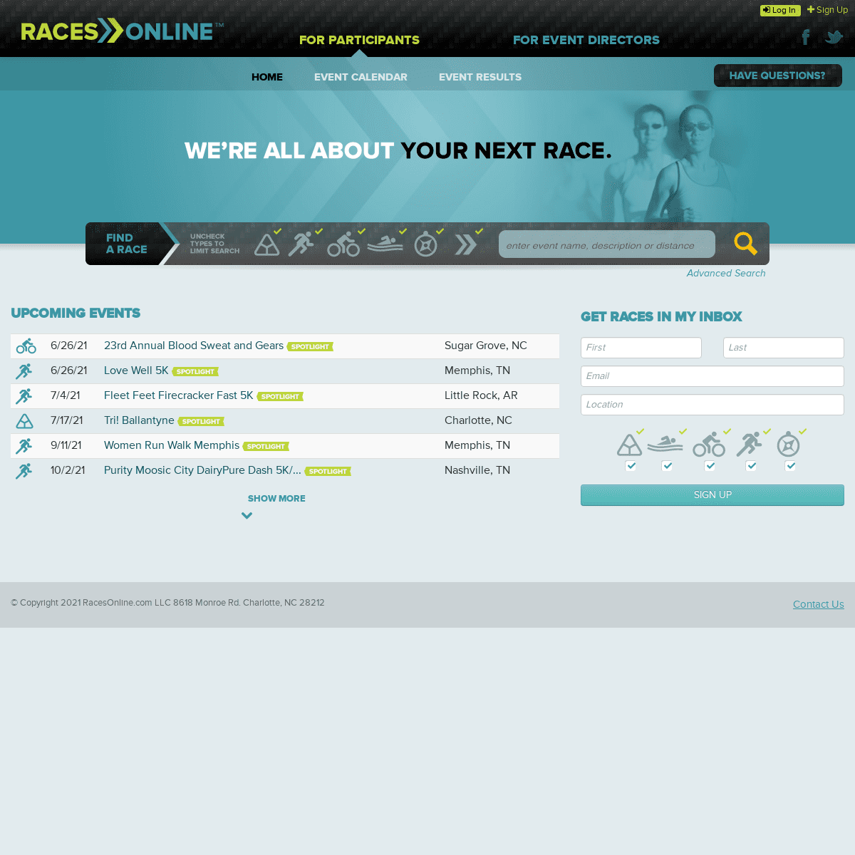 A complete backup of https://racesonline.com