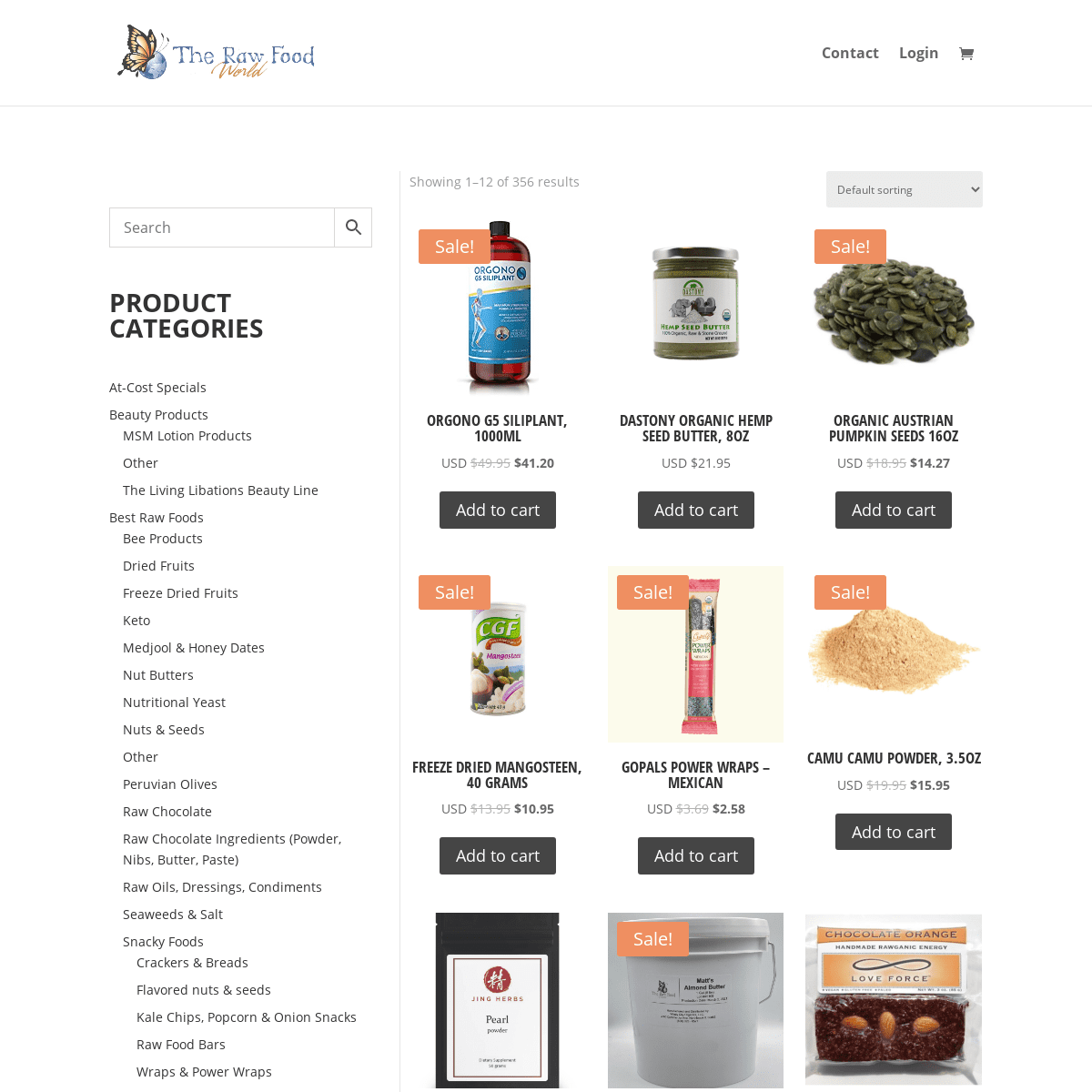 A complete backup of https://therawfoodworld.com