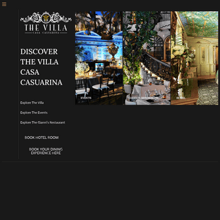 The Villa Casa Casuarina - Luxury Hotel - Events - Gianni`s Restaurant