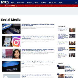 A complete backup of https://www.fox13news.com/tag/technology/social-media