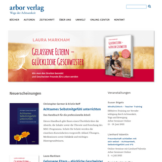 Arbor Verlag â€“ Wege der Achtsamkeit