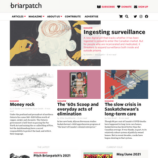A complete backup of https://briarpatchmagazine.com