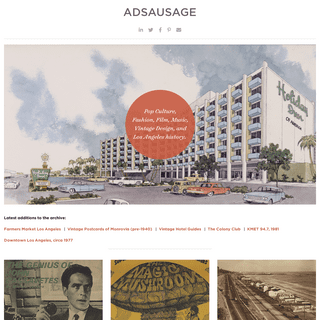 ADSAUSAGE ARCHIVES - Instant access to historical digital collections.