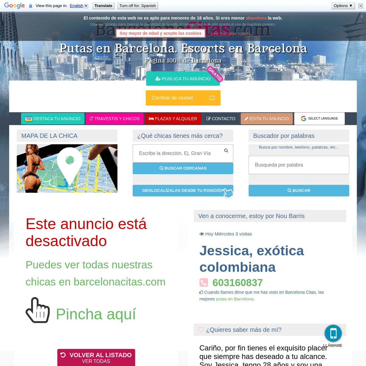 A complete backup of https://www.barcelonacitas.com/putas-barcelona-69113-jessica-exotica-colombiana-603160837
