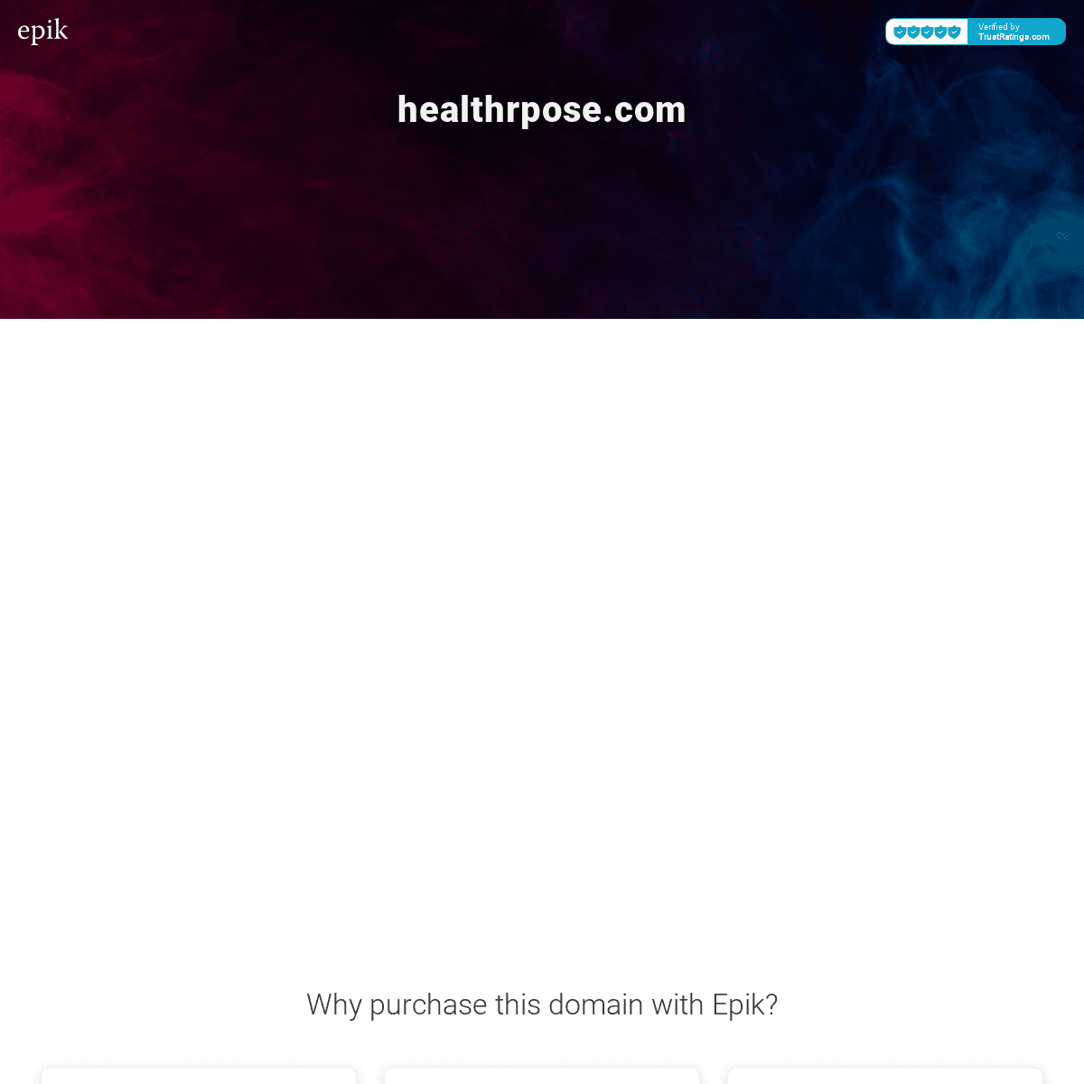 healthrpose.com - contact with domain owner - Epik.com
