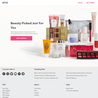 Personalized Monthly Makeup & Beauty Sample Subscription - IPSY