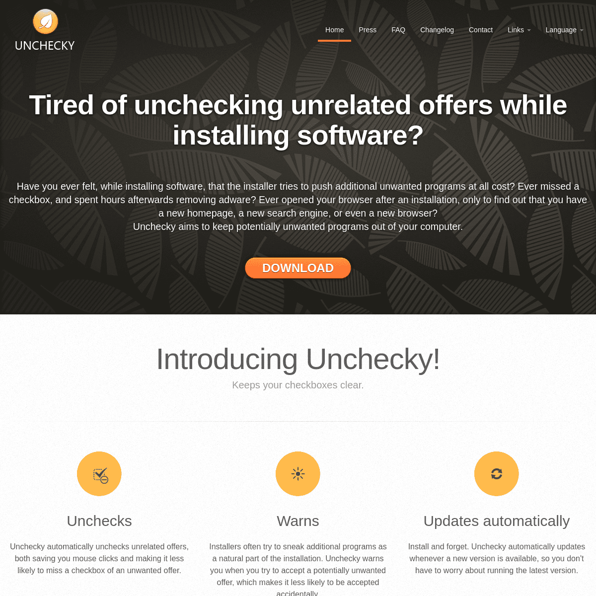 A complete backup of https://unchecky.com