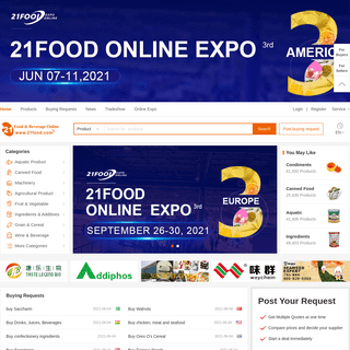 Food & Beverage Online - B2B Food Marketplace for Manufacturers,Exporters,Suppliers