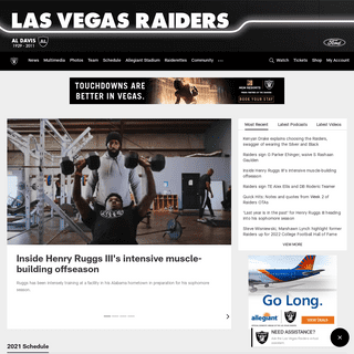Raiders.com - Las Vegas Raiders Official Team Website
