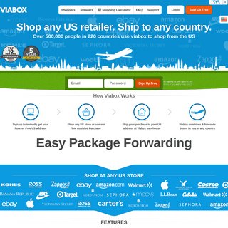Viabox - Leader in Package Forwarding - Free USA Address