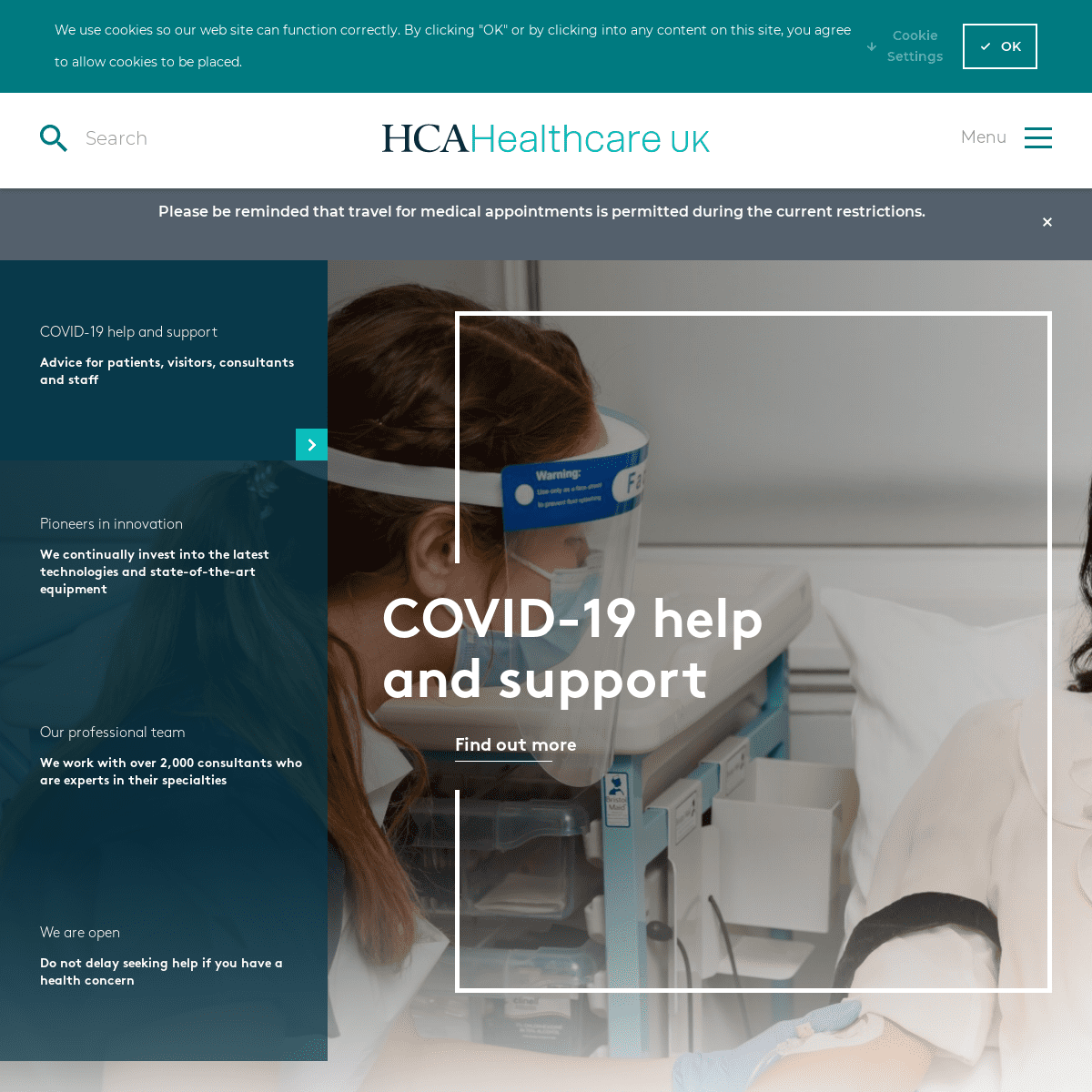 A complete backup of https://hcahealthcare.co.uk