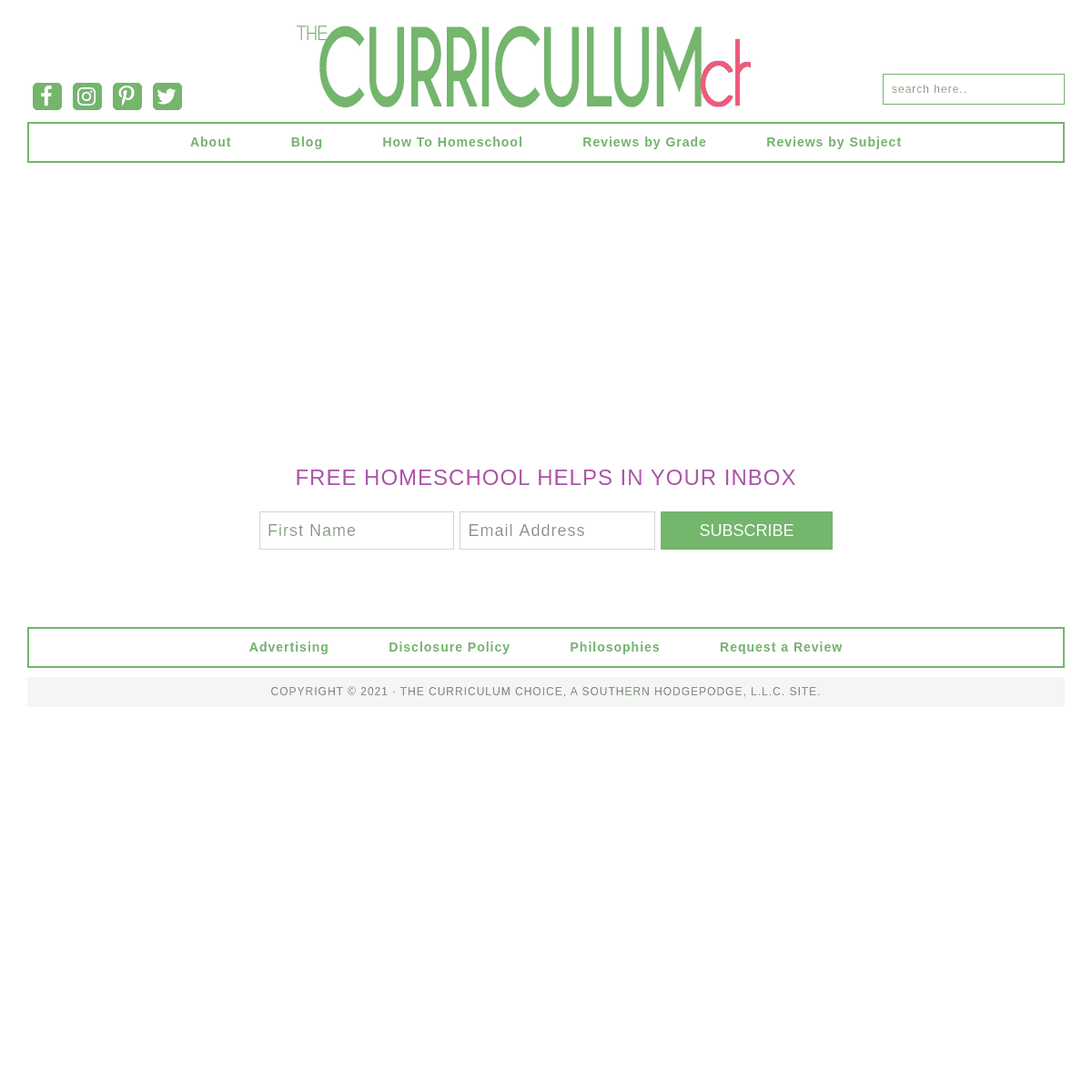 A complete backup of https://thecurriculumchoice.com
