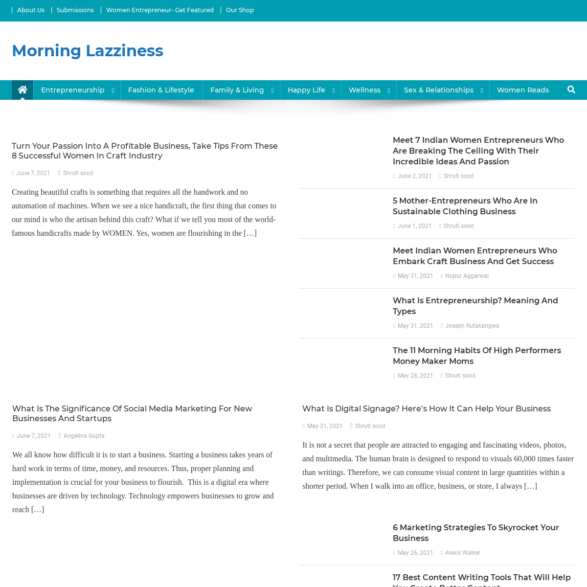 A complete backup of https://morninglazziness.com