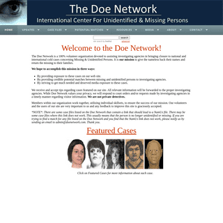 Doe Network- International Center For Missing and Unidentified Persons