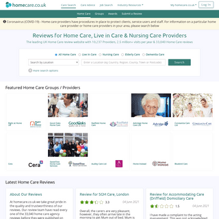Home Care UK - Live in Care, Nursing Care & Homecare Reviews