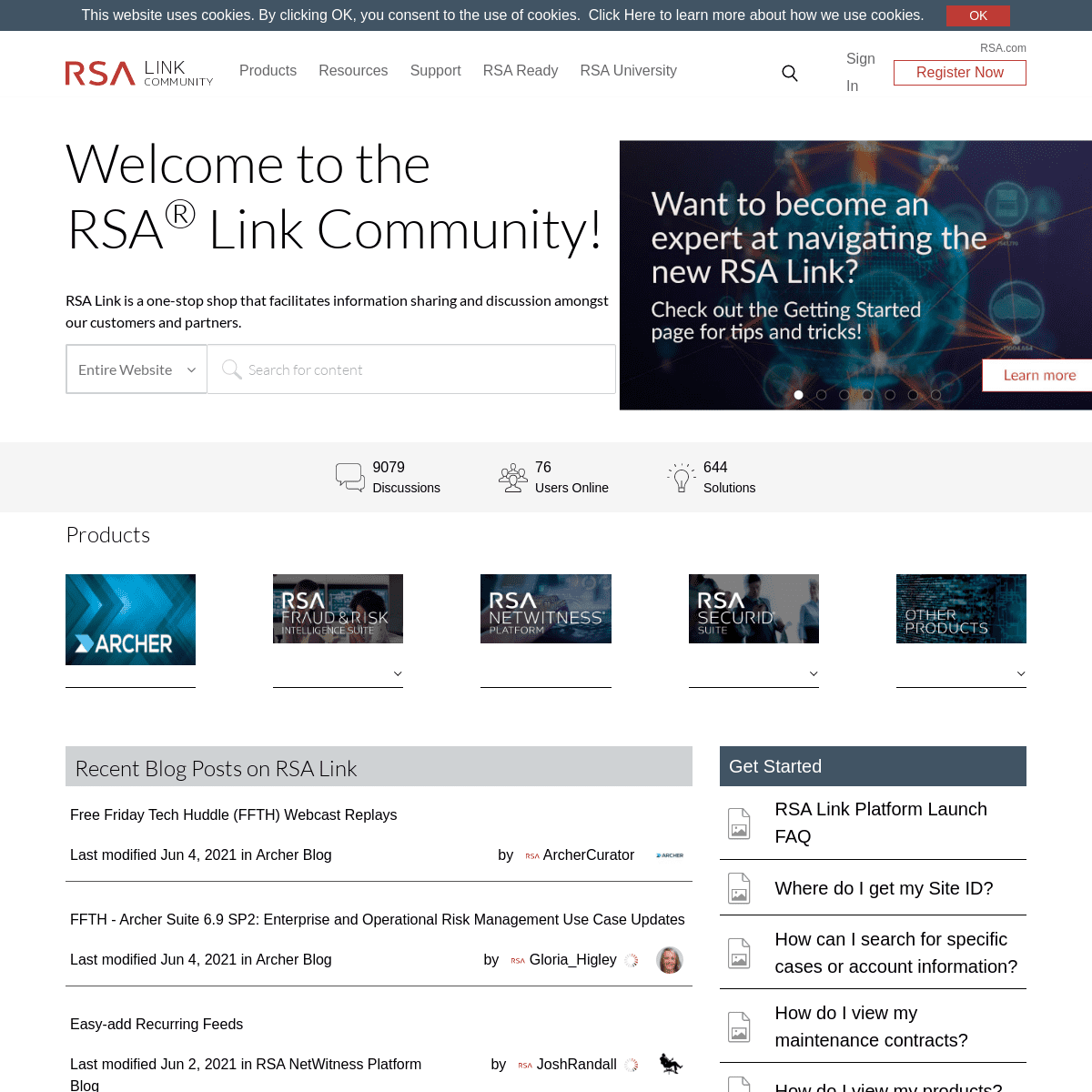 A complete backup of https://community.rsa.com