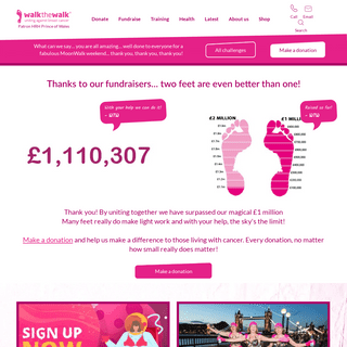 Walk the Walk - UK`s Largest Grant Making Breast Cancer Charity