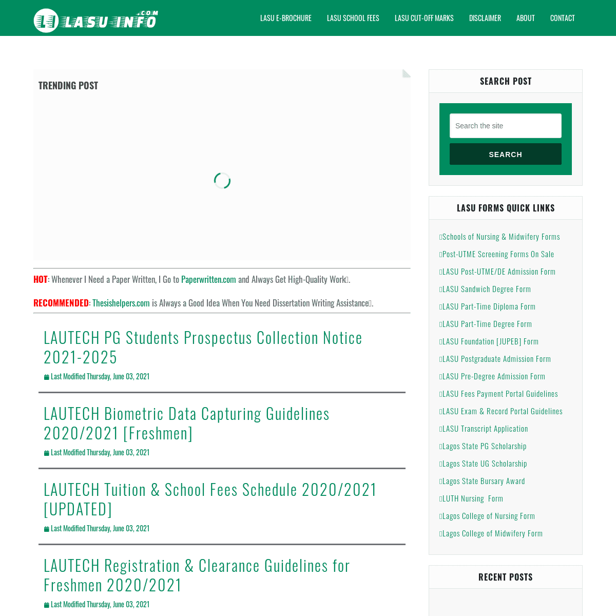 A complete backup of https://lasu-info.com