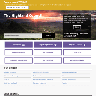 The Highland Council Homepage