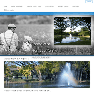 SpringPark Homeowners Association - SpringPark Home Page