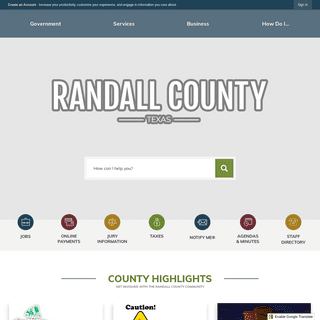 Randall County, TX - Official Website