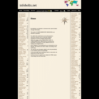 infoholix.net - Complementary Alternative Medicine International Directory