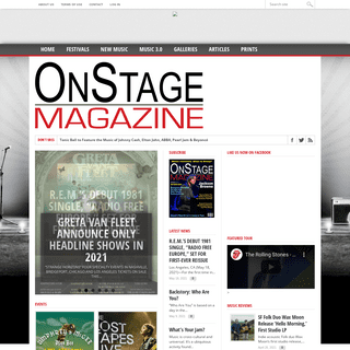OnStage Magazine.com â€“ Music news, concert photos and discussion