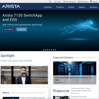 Software Driven Cloud Networking - Arista