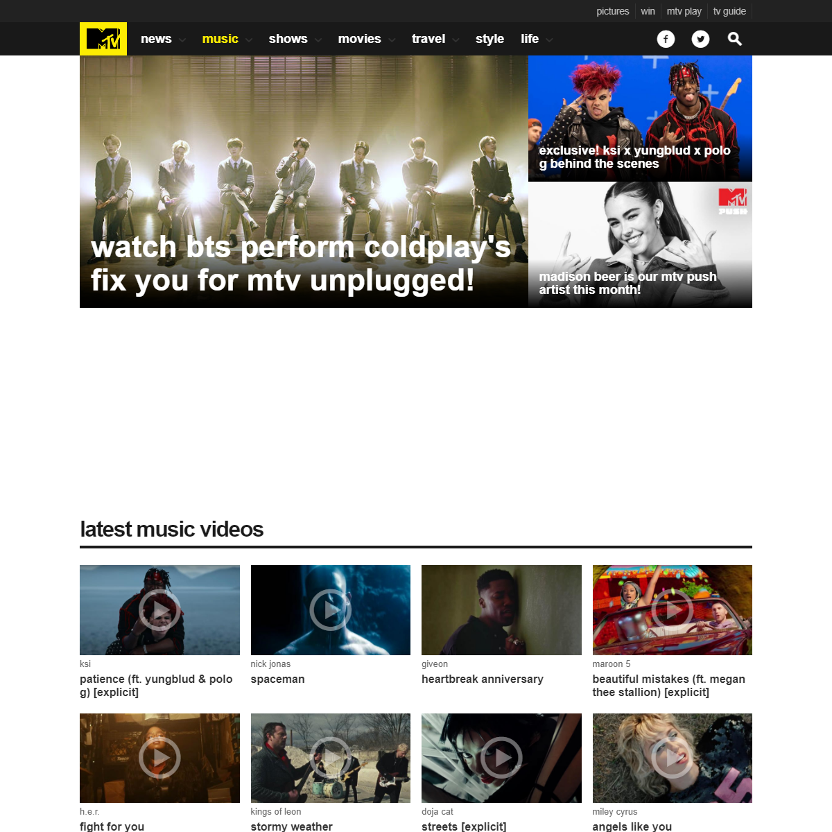 A complete backup of http://www.mtv.co.uk/music
