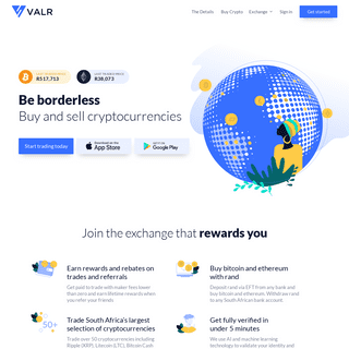 Buy Bitcoin & Cryptocurrencies - VALR South Africa