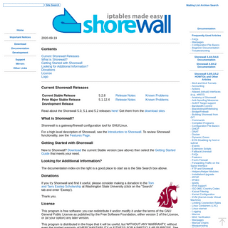 A complete backup of https://shorewall.org