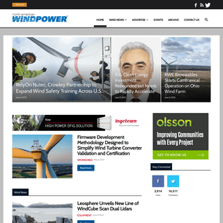 North American Windpower - North American Windpower is the website serving decision-making professionals involved in all aspects