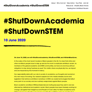 #ShutDownAcademia #ShutDownSTEM