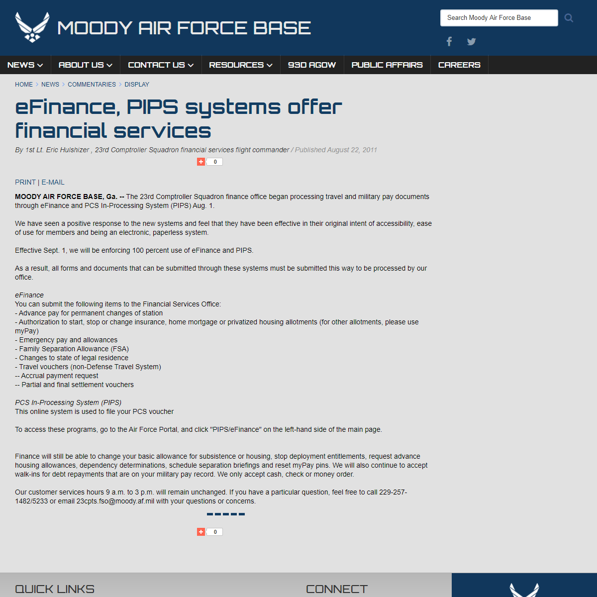 A complete backup of https://www.moody.af.mil/News/Commentaries/Display/Article/212169/efinance-pips-systems-offer-financial-ser