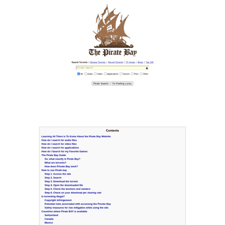 A complete backup of https://thepiratebay3.org