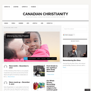 A complete backup of https://canadianchristianity.com