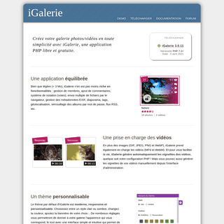 iGalerie - logiciel de galerie photo en PHP pour le Web