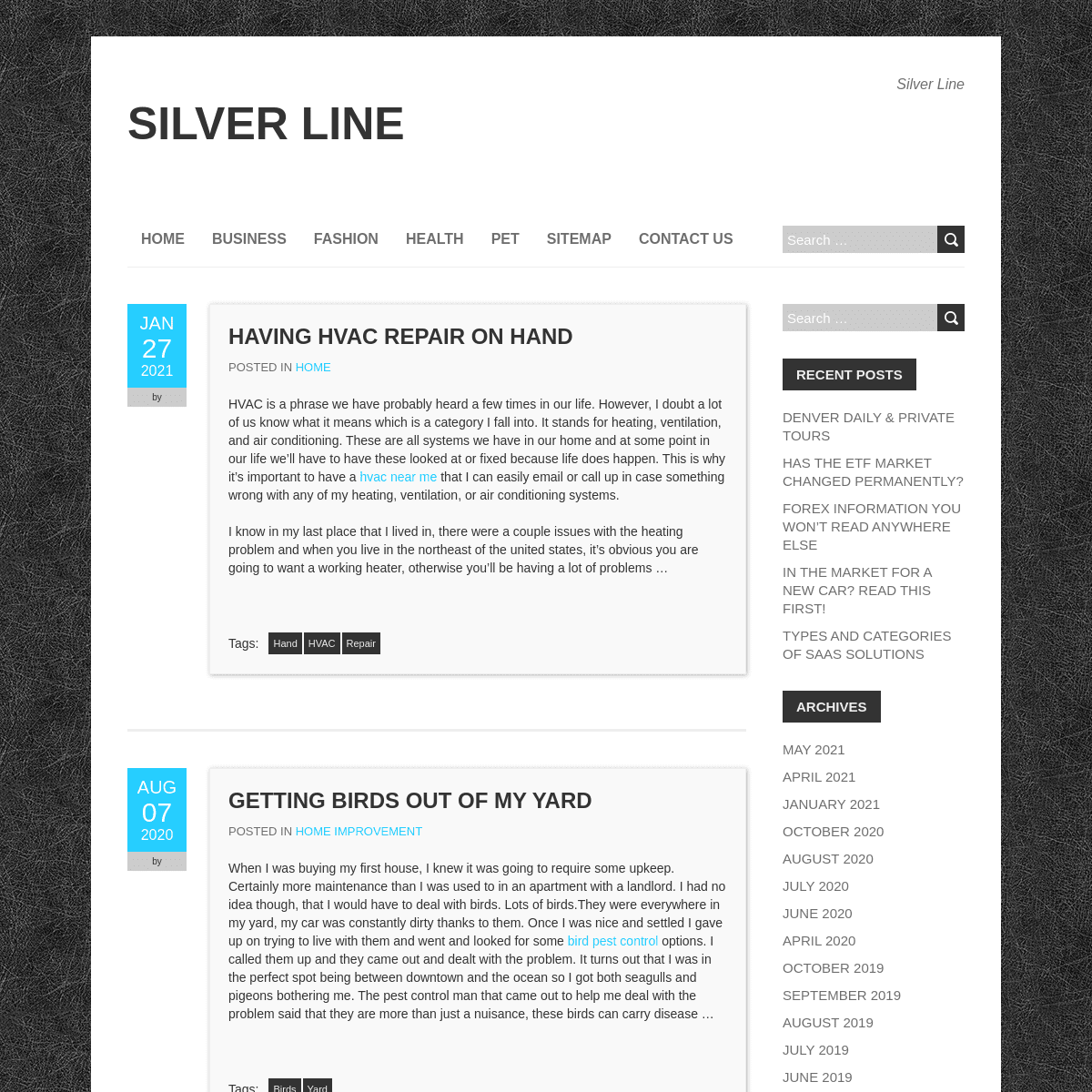 A complete backup of https://silverlinee.com