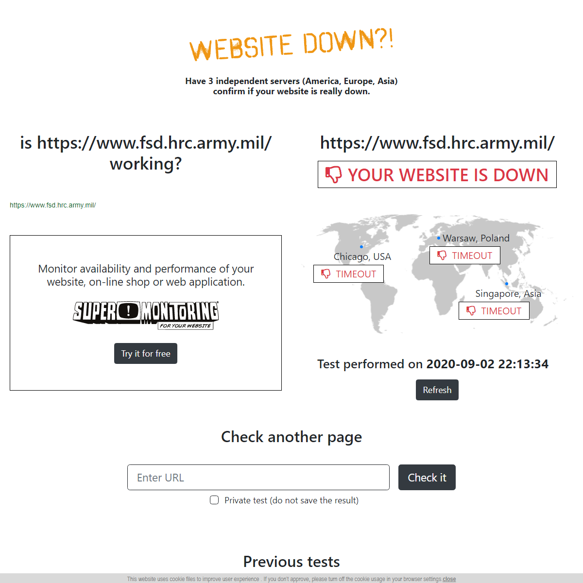 A complete backup of https://www.website-down.com/https%253A%252F%252Fwww.fsd.hrc.army.mil%252F
