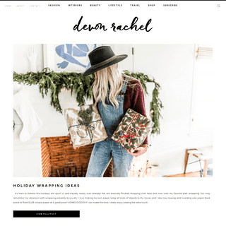 Devon Rachel - Los Angeles based Fashion and Lifestyle blog.